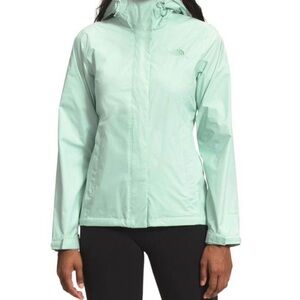 The North Face Women's Mint Green Hooded Shell Jacket Large